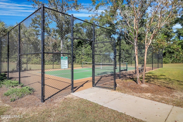 view of tennis court