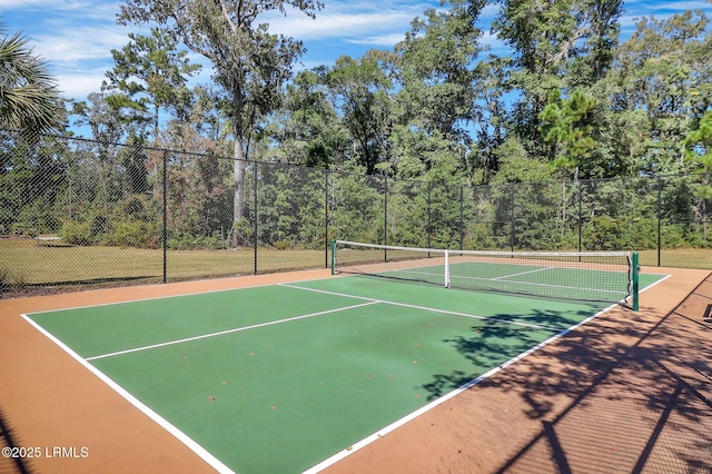 view of tennis court