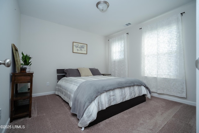 bedroom with carpet floors