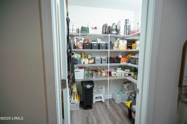 view of pantry