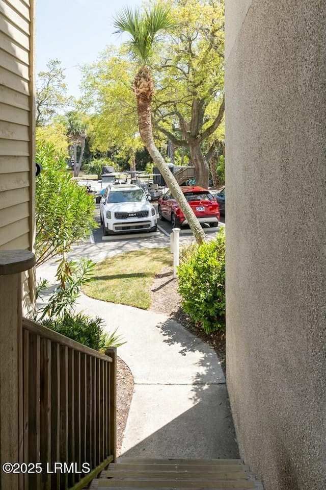 view of car parking