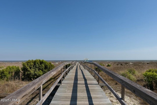 view of dock