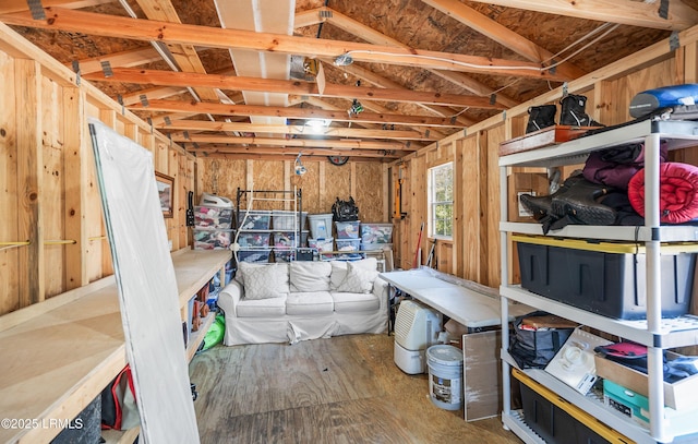 storage with a garage