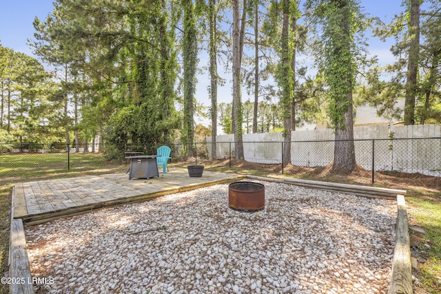 22 Sandy Pointe Dr, Bluffton, SC 29910 - view of yard with an outdoor fire pit
