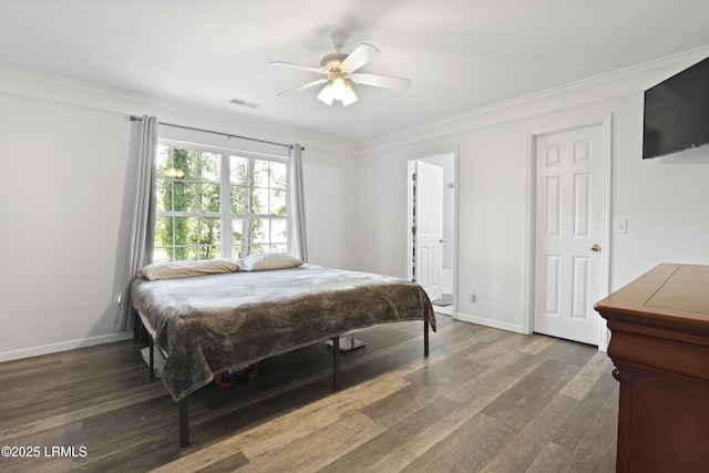 22 Sandy Pointe Dr, Bluffton, SC 29910 - bedroom featuring wood finished floors, crown molding, baseboards, and ensuite bath