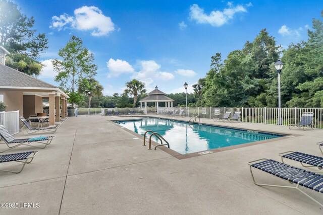 22 Sandy Pointe Dr, Bluffton, SC 29910 - community pool with a gazebo and a patio