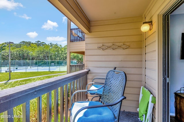 40 Folly Field Rd Unit G1, Hilton Head Island, SC 29928 - balcony with a tennis court