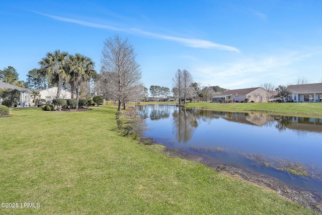 property view of water with a residential view