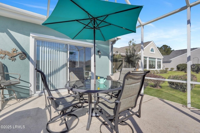 view of patio / terrace featuring outdoor dining area