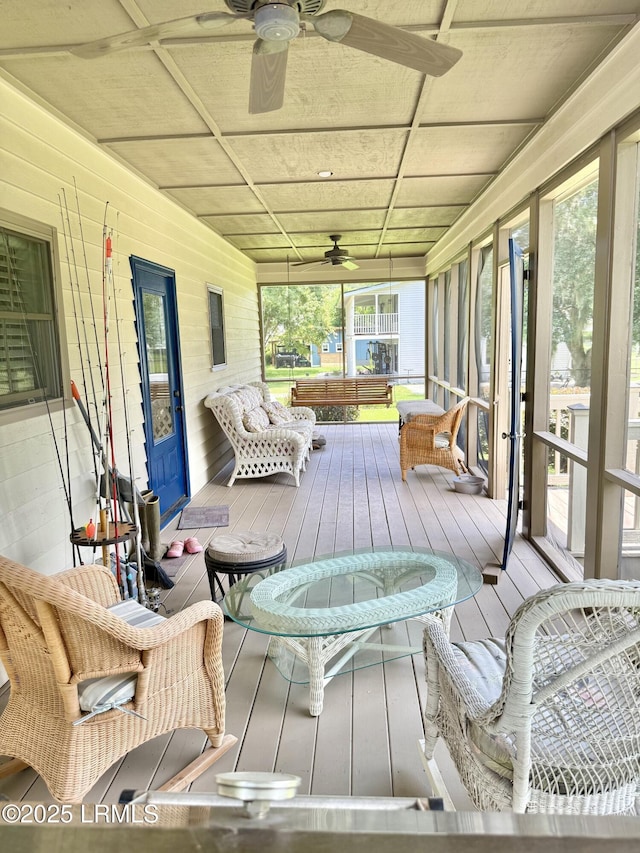 189 Deloss Point Rd, Ridgeland, SC 29936 - porch with ceiling fan