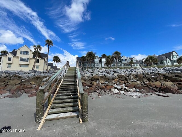 view of dock area