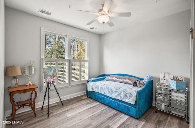 104 Grande Oaks, Beaufort, SC 29906 - bedroom with hardwood / wood-style floors and ceiling fan