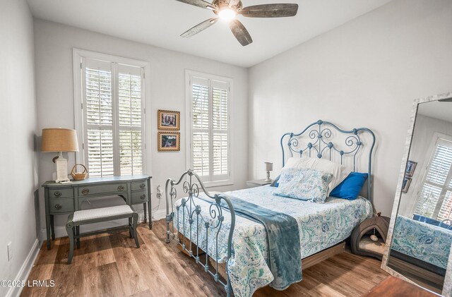 104 Grande Oaks, Beaufort, SC 29906 - bedroom with multiple windows, hardwood / wood-style floors, and ceiling fan