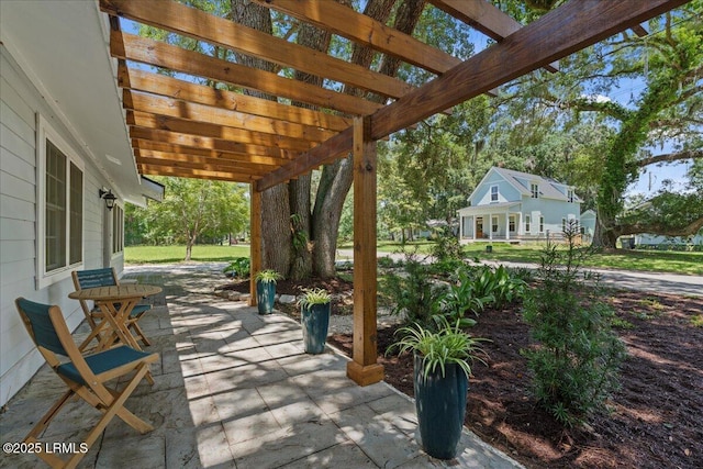 602 Huguenin Dr, Beaufort, SC 29902 - view of patio / terrace with a pergola