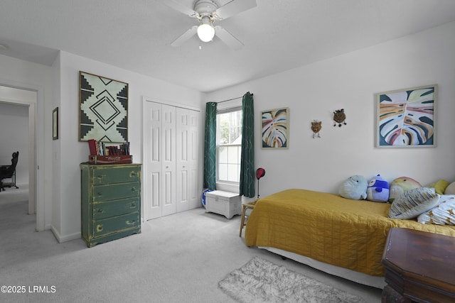 249 Hitching Post Cres, Bluffton, SC 29910 - bedroom featuring carpet floors, a closet, and ceiling fan