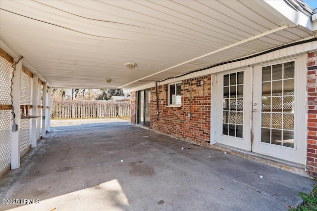 view of patio / terrace with french doors