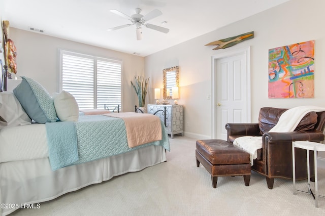 71 Peninsula Dr, Hilton Head Island, SC 29926 - bedroom with light colored carpet and ceiling fan