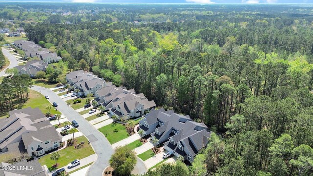 33 Paxton Cir, Bluffton, SC 29910 - birds eye view of property featuring a wooded view and a residential view