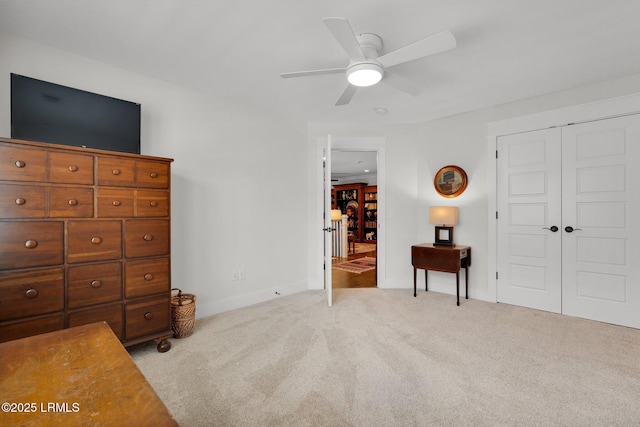 33 Paxton Cir, Bluffton, SC 29910 - carpeted bedroom with a closet, baseboards, and ceiling fan