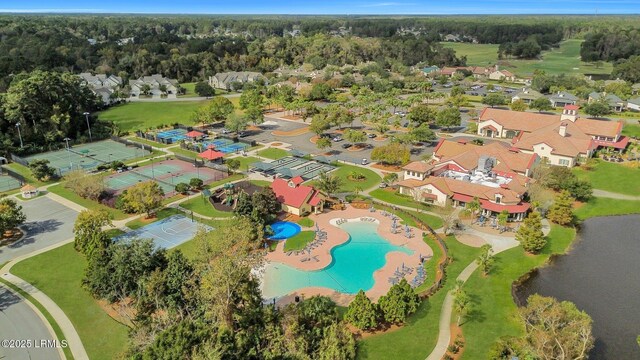 33 Paxton Cir, Bluffton, SC 29910 - drone / aerial view featuring a residential view