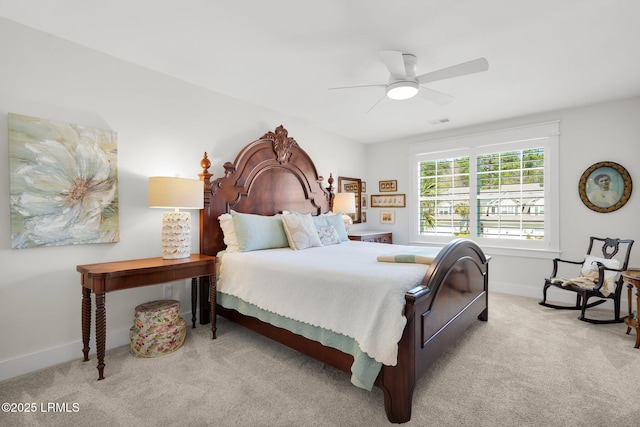 33 Paxton Cir, Bluffton, SC 29910 - carpeted bedroom featuring visible vents, baseboards, and ceiling fan