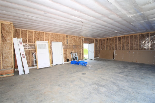 miscellaneous room with concrete flooring