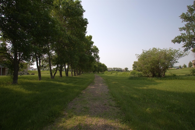 view of street featuring a rural view