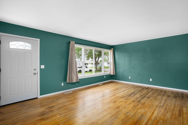 entrance foyer with wood-type flooring