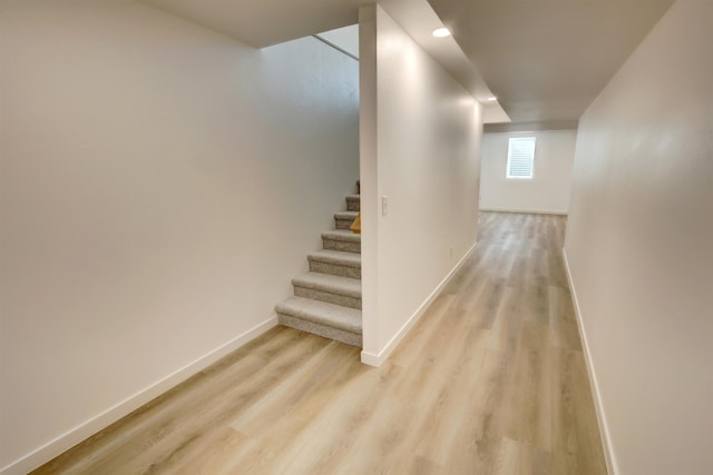 interior space with hardwood / wood-style flooring