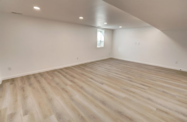 interior space featuring light hardwood / wood-style flooring