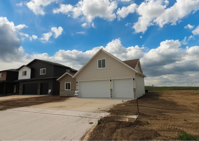 front facade featuring a garage