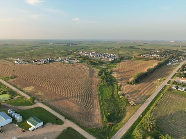 bird's eye view featuring a rural view