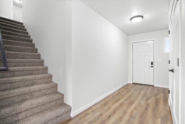 interior space featuring wood-type flooring