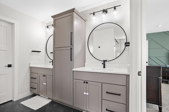 bathroom with vanity