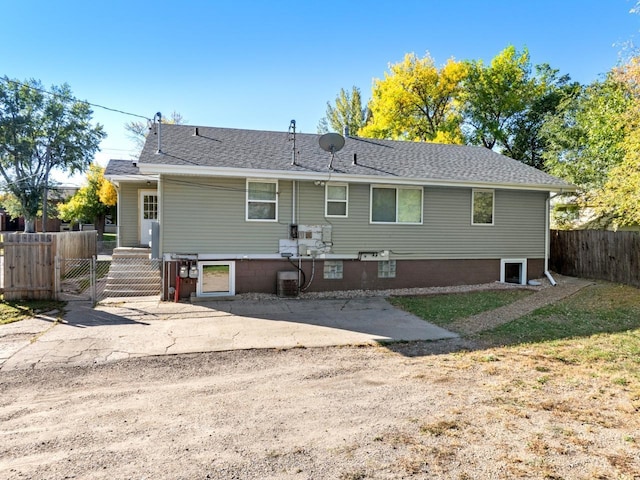 view of rear view of property