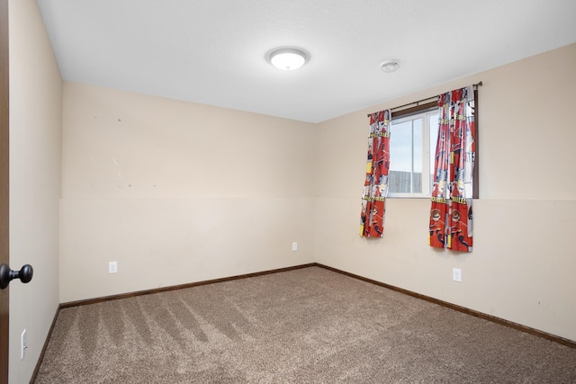 view of carpeted empty room