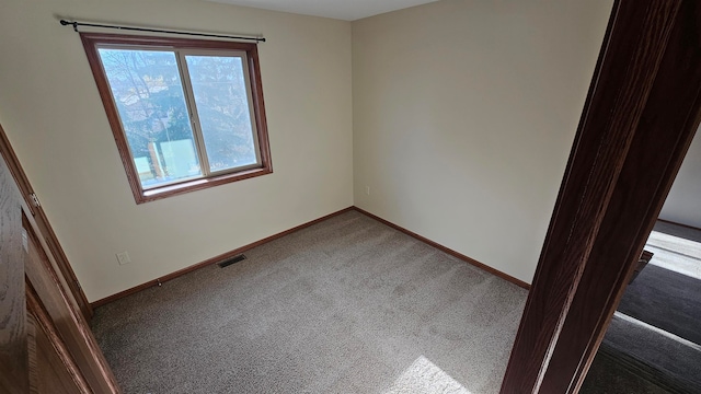 view of carpeted empty room