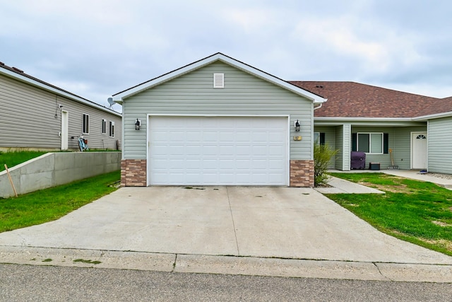 ranch-style house with a garage