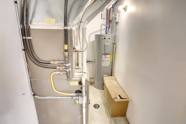 3308 23rd Ave NW, Minot, ND 58703 - utility room with heating unit and water heater