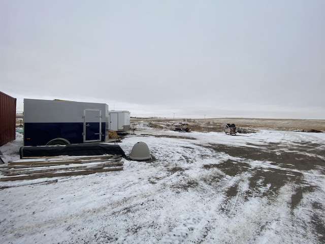 view of snowy yard