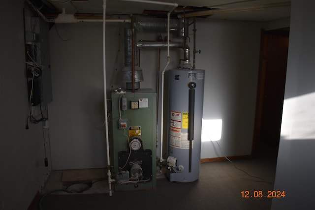 utilities featuring water heater