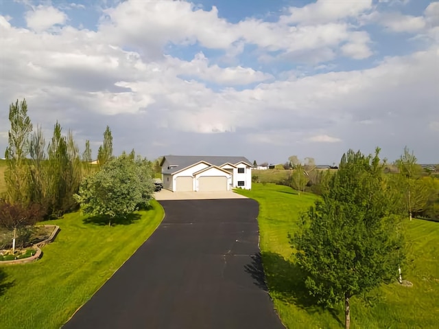 exterior space with a front yard