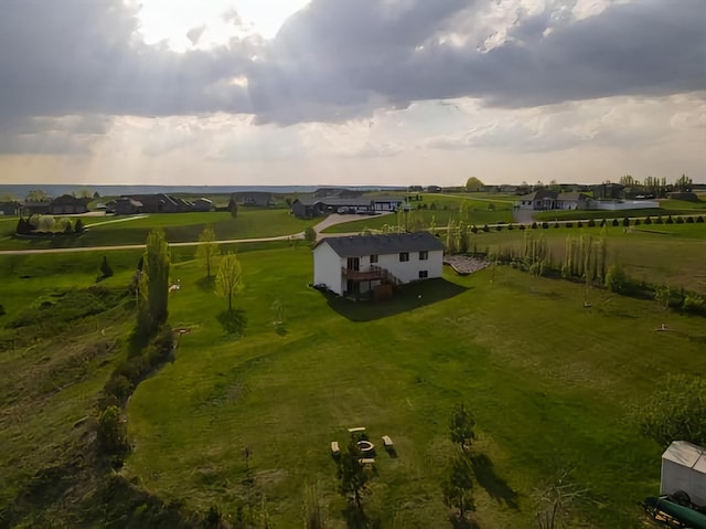 bird's eye view featuring a rural view