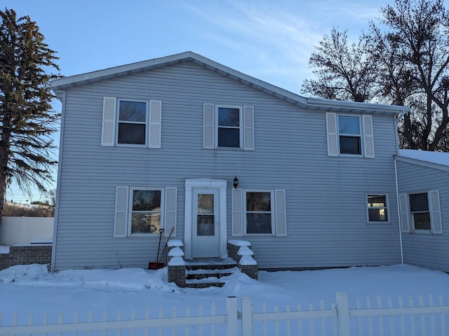 view of front of home