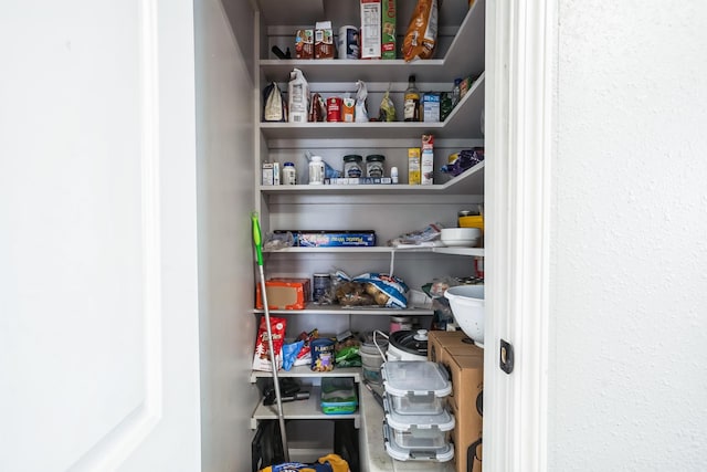 view of pantry