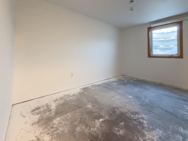 empty room featuring concrete floors