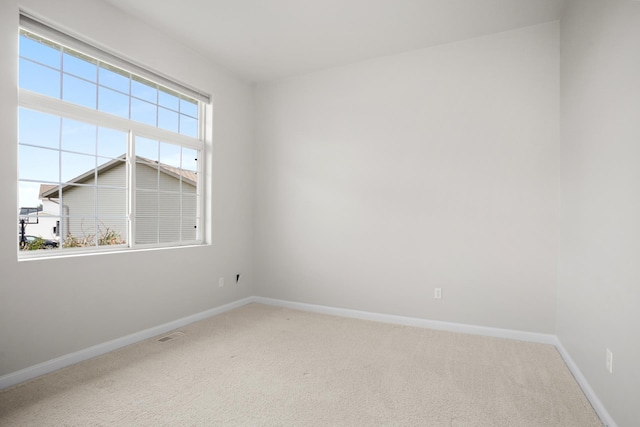 empty room with carpet floors