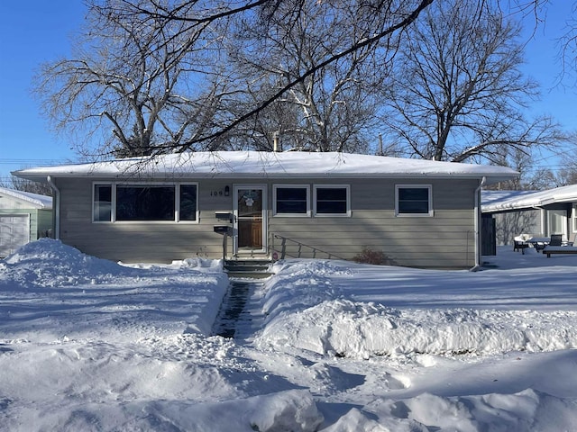 view of ranch-style house