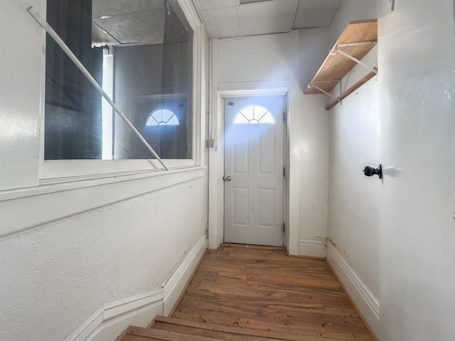 entryway featuring dark hardwood / wood-style flooring