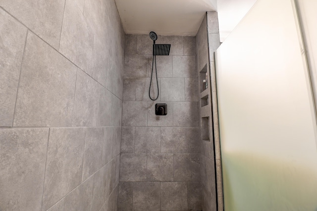 room details with tiled shower